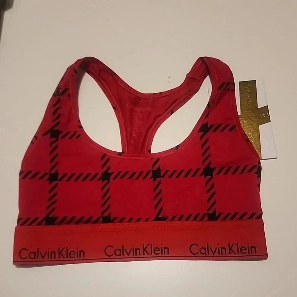 CALVIN KLEIN UNLINED BRALETTE SIZE XS